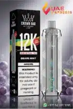 Al-Fakher Crown Bar Crystal V2 12K Puffs Disposable vape At UAE Vapor Hub.