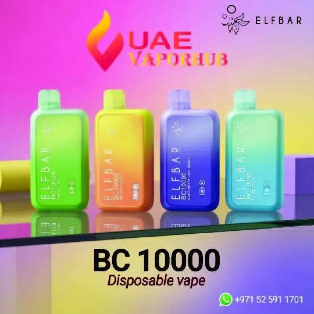 Buy Elf Bar BC 10000 Puffs Disposable vape online in UAE Elf Bar BC10000 Puffs Disposable Vape at UAE Vapor Hub