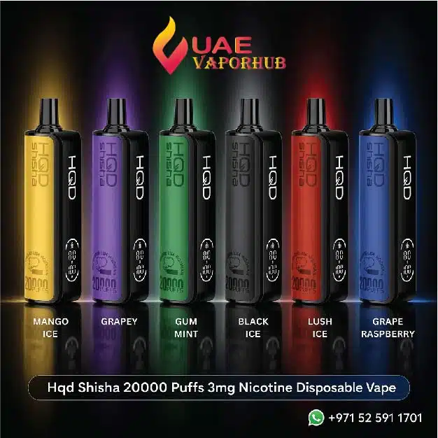 Buy HQD Shisha Vape (20000 Puffs) 2% Disposable HQD Shisha 20000 Puffs 2% Disposable vape at UAE Vapor Hub