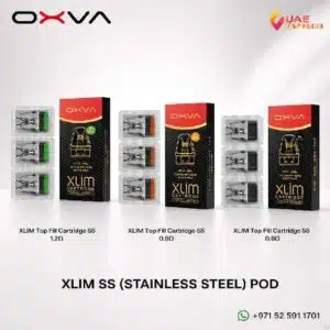 Buy OXVA Xlim SS Pods 2ml Top Fill Cartridge in UAE