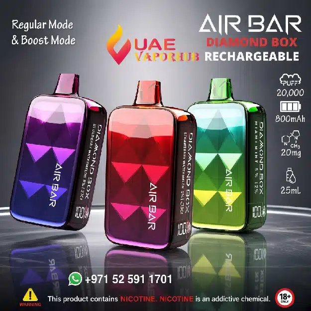 Buy Air Bar Diamond Box 20000 Puffs 50mg Disposable Vape Air Bar Diamond Box 20000 Puffs 50mg Disposable Vape in UAE