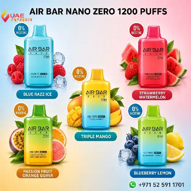 Buy Air Bar Nano Zero 1200 Puffs Disposable Vape in UAE AirBar Nano Zero 1200 Puffs Disposable Vape in UAE