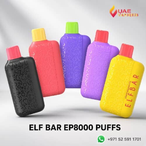Elfbar Ep 8000 Puffs 20mg Disposable Vape at UAE Vapor Hub.