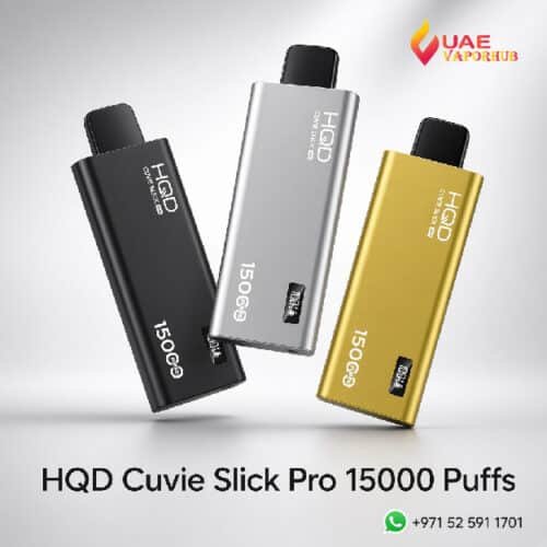 HQD Cuvie Slick Pro 15000 Puffs Disposable Vape at UAE Vapor Hub in the UAE