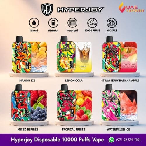 Hyperjoy 10000 Puffs Disposable Vape at UAE Vapor Hub