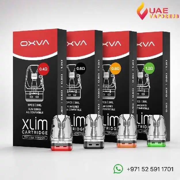 Buy Oxva Xlim 3ml Cartridge -3pack Top Fill version in UAE Oxva Xlim 3ml Top Fill Cartridge 3 pack in UAE