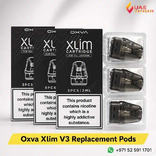 Buy Oxva Xlim V3 Replacement Pods at UAE Vapor Hub OXVA Xlim V3 Replacement Cartridges in UAE