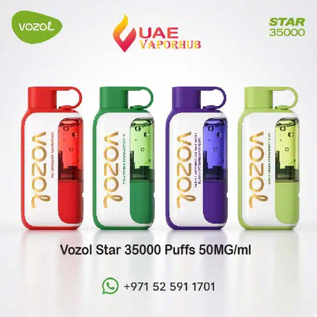 Buy Vozol Star 35000 Puffs 50MG in UAE Vozol Star 35000 Puffs Disposable vape at UAE Vapor Hub