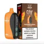 Al-Fakher Crown Bar Cloud Box 50000 Puffs Disposable Vape- Strawberry Banana Flavor