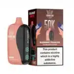Al-Fakher Crown Bar Cloud Box 50000 Puffs Disposable Vape-Blue berry Peach Ice