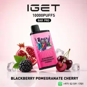 IGET Bar Pro 10000 Puffs Disposable Vape – Blackberry Pomegranate Cherry in UAE