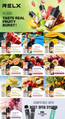 Relx 30ml 30mg E-liquid Collection in UAE